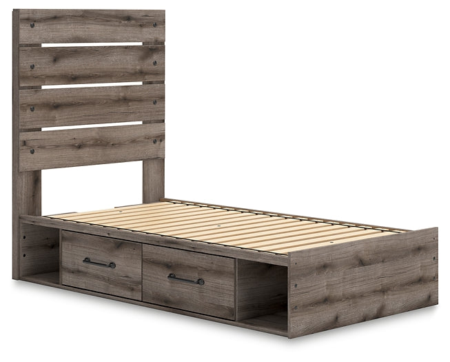 Graystorm  Panel Bed With Storage