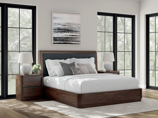 Dilenno King Upholstered Panel Bed