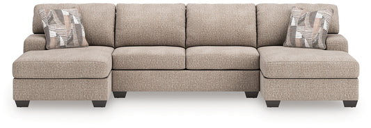 Newellen 3-Piece Sectional with Double Chaise