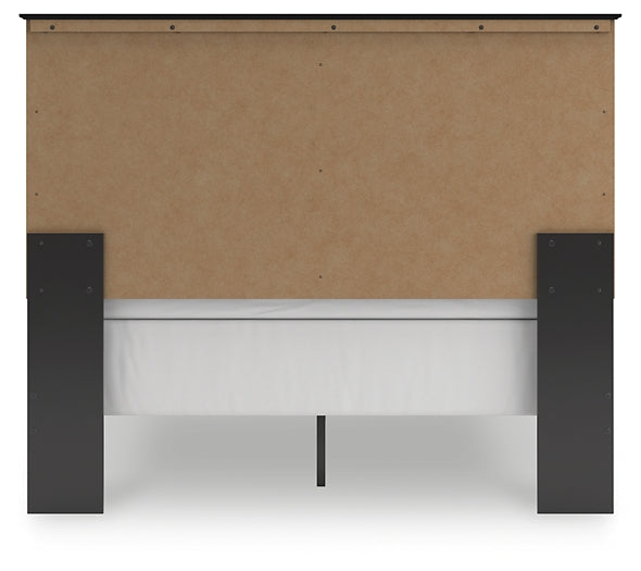 Queen Panel Bed with Mirrored Dresser and Chest