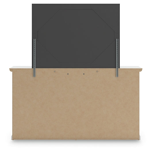 Bostwick Shoals Queen Panel Bed with Mirrored Dresser and Nightstand