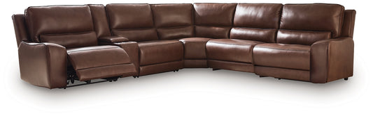 DeepWakes 6-Piece Reclining Sectional with Storage Console
