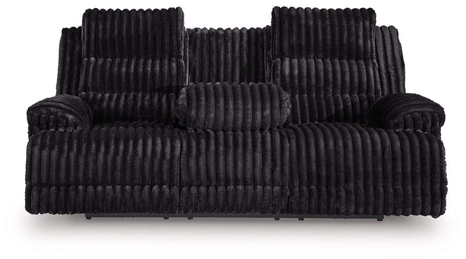 Rhines Falls REC PWR Sofa w/Drop Down Table