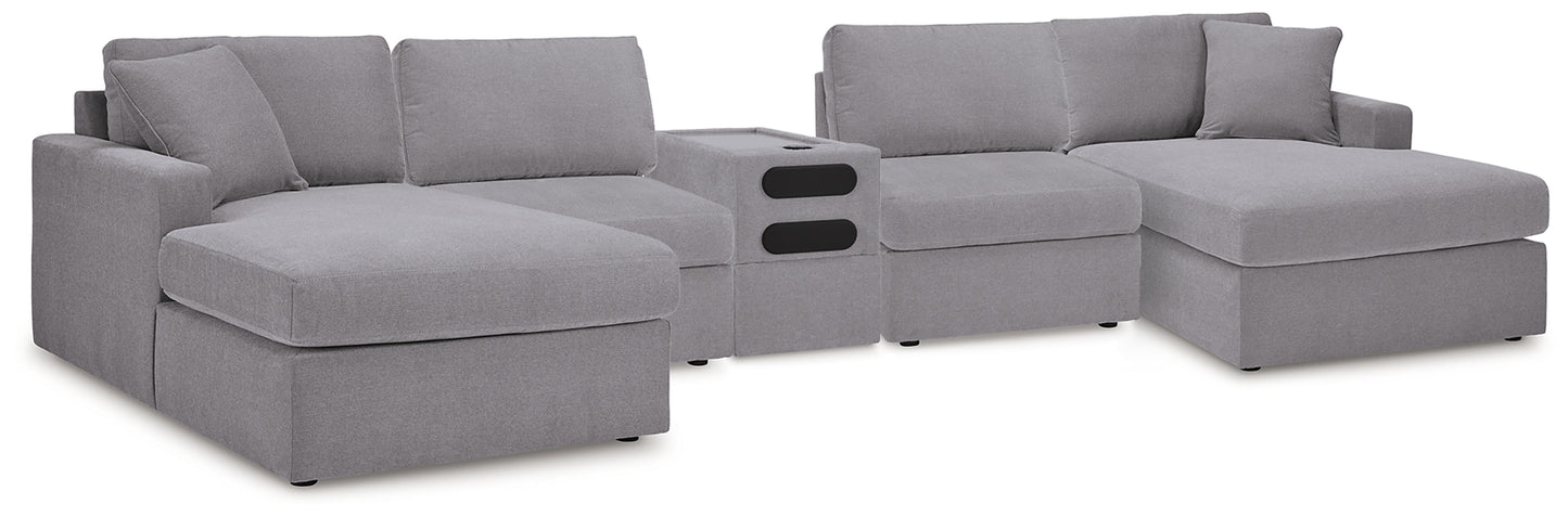 Modmax 5 Piece Sectional with Audio Console