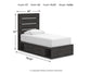 Hollivern  Panel Storage Bed