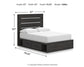 Hollivern  Panel Storage Bed