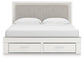 Zuraleus King Upholstered Panel Storage Bed