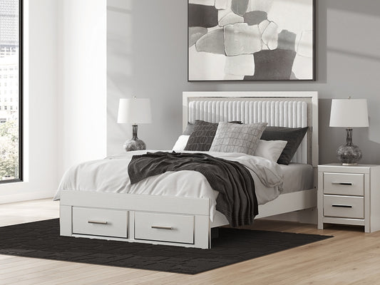 Zuraleus Queen Upholstered Panel Storage Bed