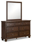 Danabrin Twin Panel Storage Bed, Dresser, Mirror and Nightstand
