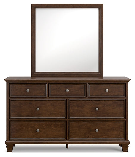 Danabrin Twin Panel Storage Bed, Dresser and Mirror