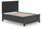 Lanolee Full Panel Storage Bed, Dresser and Mirror