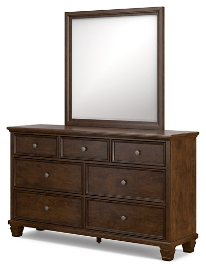 Danabrin Full Panel Storage Bed, Dresser and Mirror