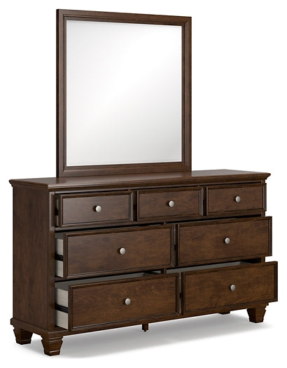 Danabrin Full Panel Storage Bed, Dresser and Mirror