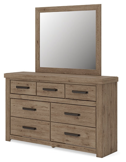 Oliandon Dresser and Mirror