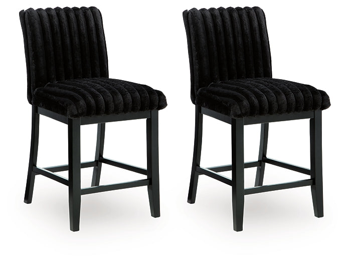 Mervannie Upholstered Barstool (2/CN)