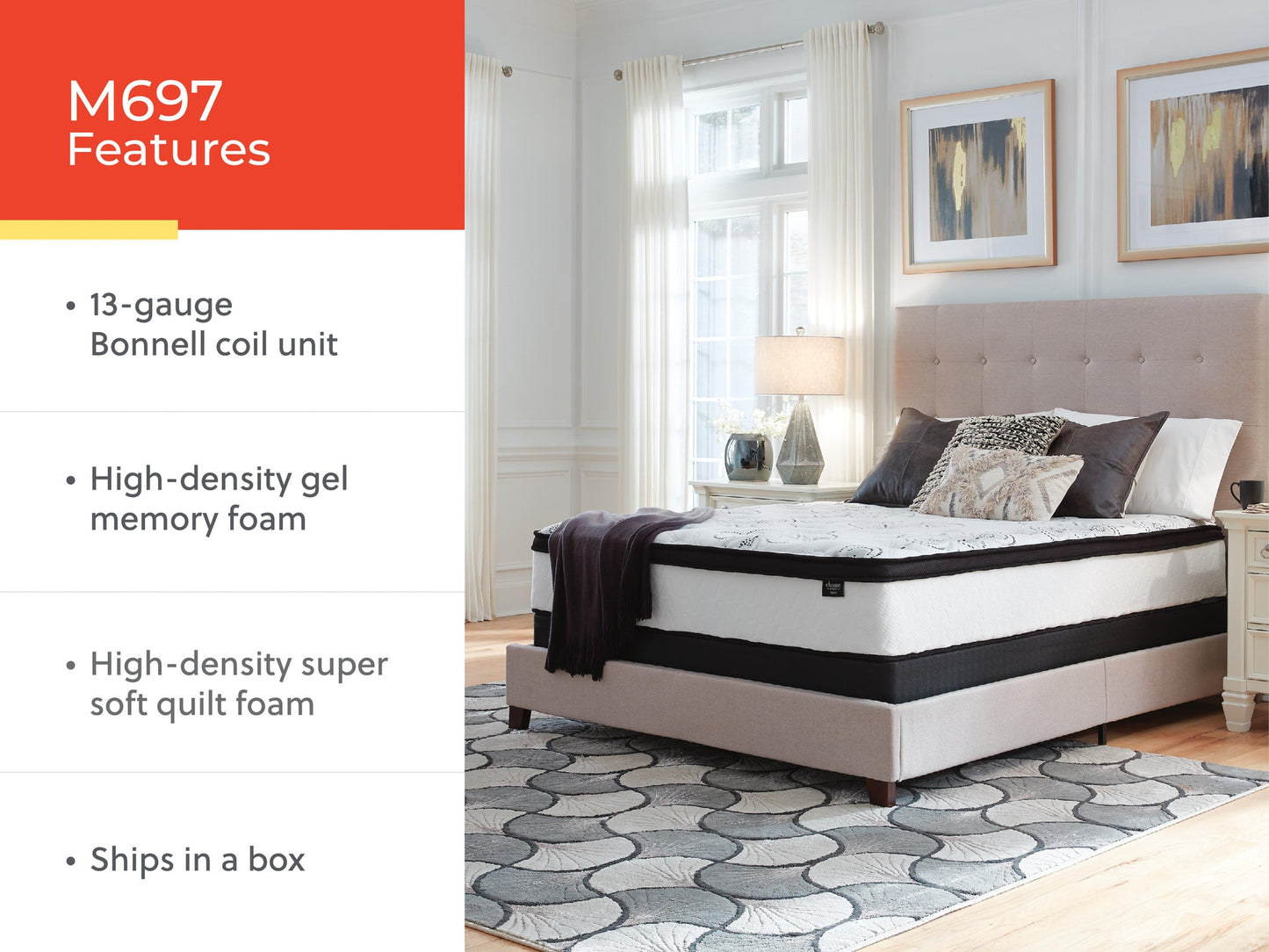 Chime 12 Inch Hybrid  Mattress