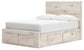 Lawroy Full Panel Storage Bed, Dresser, Mirror and Nightstand