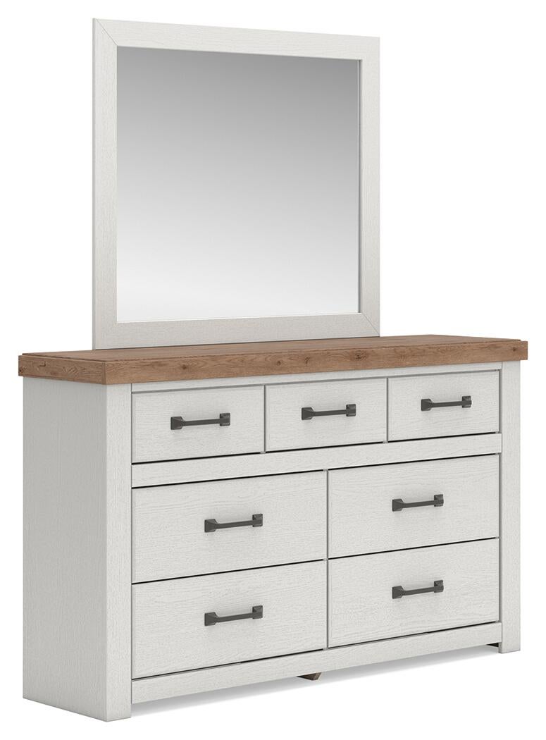 Savonport Full Panel Storage Bed. Dresser, Mirror and Nightstand