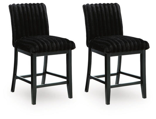 Mervannie Upholstered Barstool (2/CN)